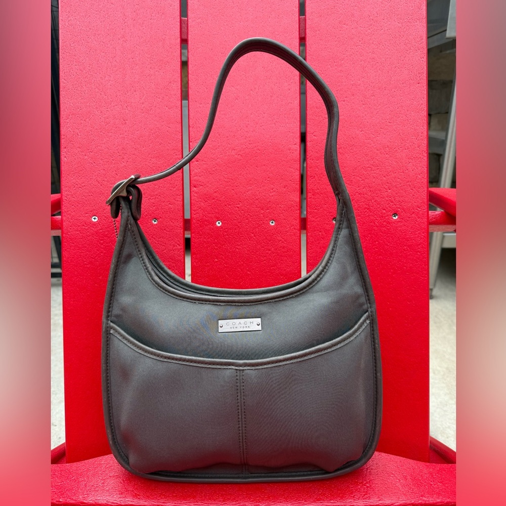 Coach Vintage - Ergo Neo Pocket Zip 6203 in GRAY - Nylon + Leather Construct